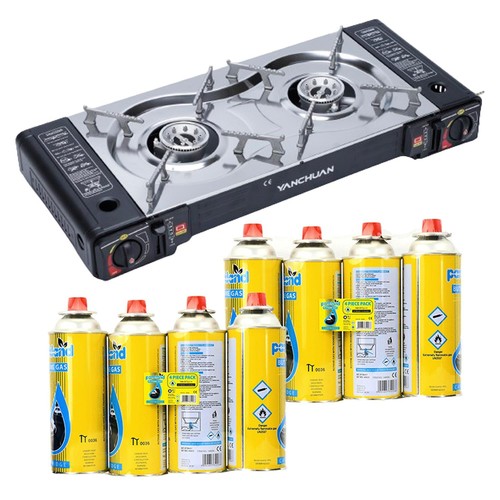 Portable double burner gas - portable, 2