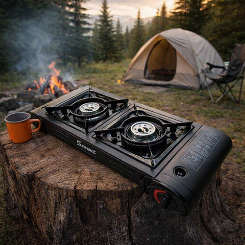 Portable camping gas stove - camping,